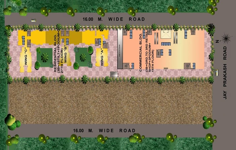 Master Plan of HDIL Metropolis Residences in Andheri West, Mumbai - Image 83239