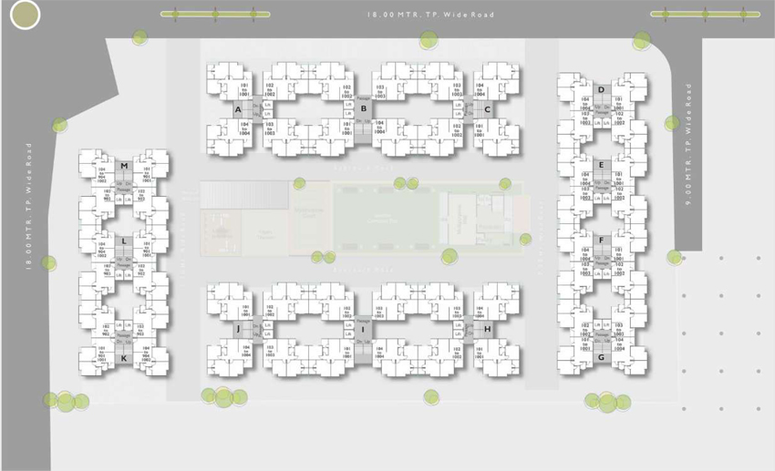 Master Plan of Shyamal Heights in Waghodia Road, Vadodara - Image 103853