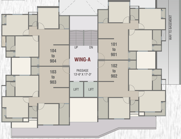 Floor Plan of Shyamal Lake View in Sevasi, Vadodara - Image 83390