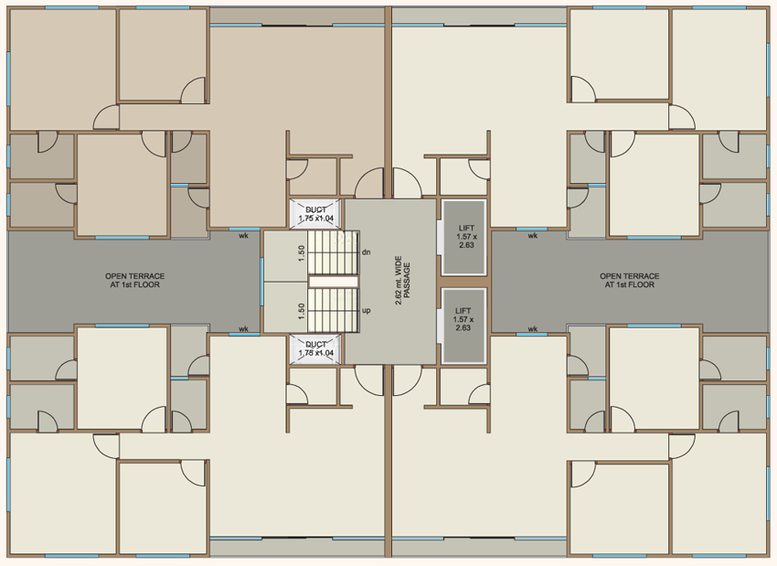 Floor Plan of Sky Synnove Palladium in Bhayli Road, Vadodara - Image 83784