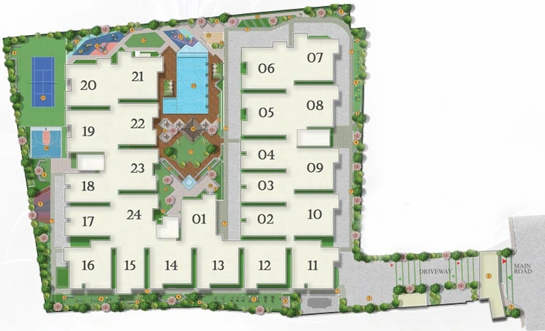 Master Plan of Abhee Riviera Royale in HSR Layout, Bangalore - Image 101023
