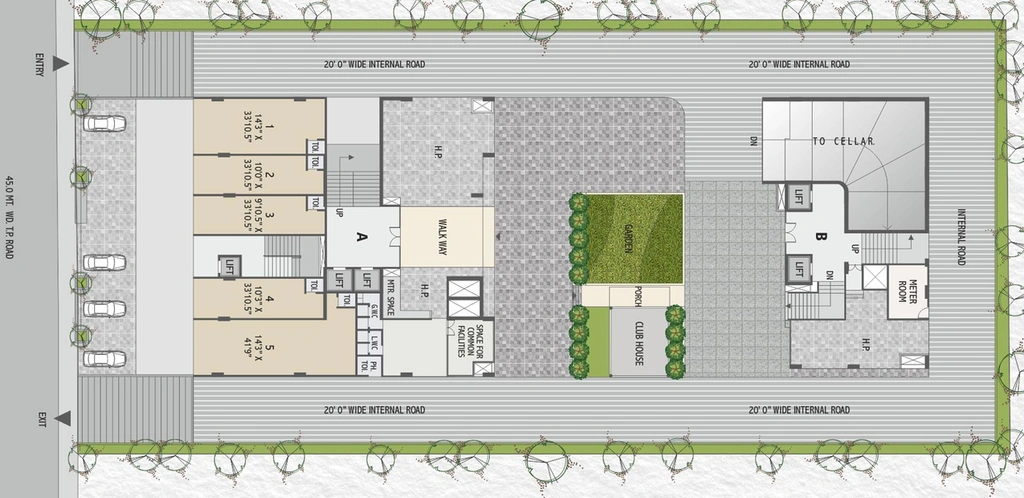 Master Plan of Vivanta Heights 1 in Thaltej, Ahmedabad - Image 83439