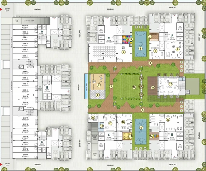 Master Plan of DR Praharsh Serena in South Bopal, Ahmedabad - Image 83605