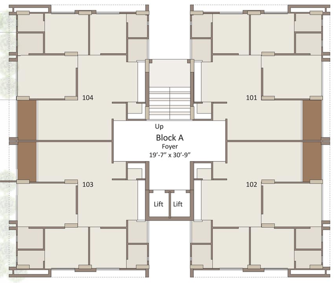 Floor Plan of Seventh Spectrum Elegance in Gota, Ahmedabad - Image 83611