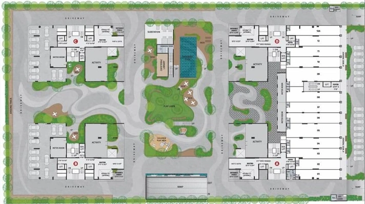 Master Plan of Seventh Stark Torre in Sola, Ahmedabad - Image 83638