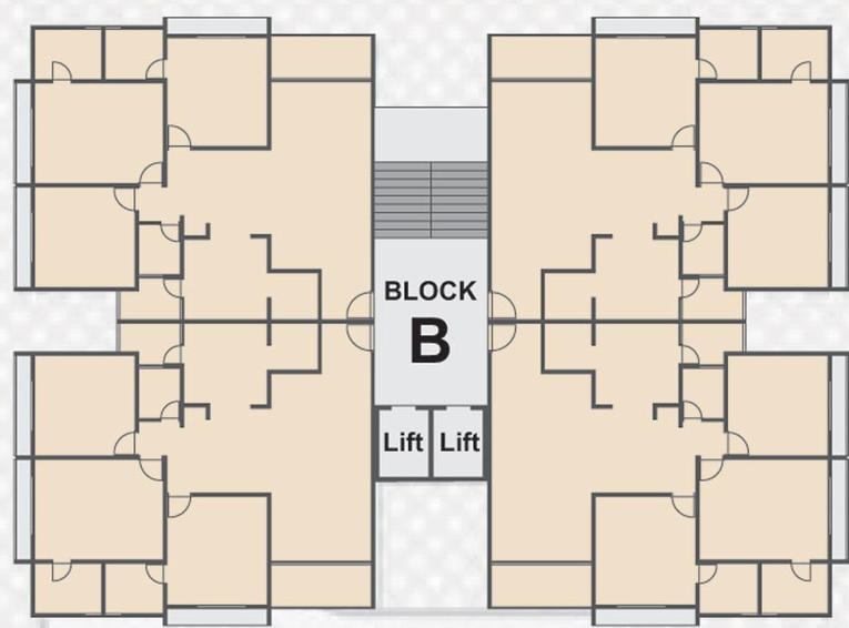 Floor Plan of Tameer Seventh Heaven in Makarba, Ahmedabad - Image 83647