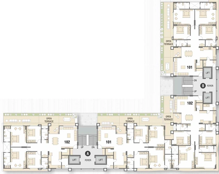 Floor Plan of Sopan 55 in Bhayli Road, Vadodara - Image 83760