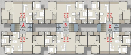 Floor Plan of Ambica Kishan Icon in Makarpura, Vadodara - Image 83790