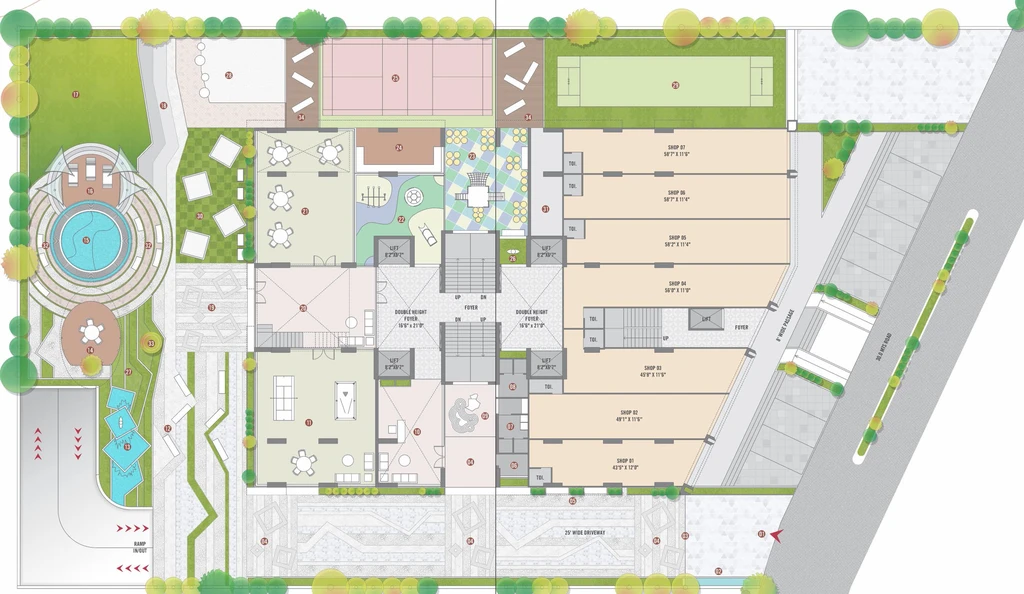 Master Plan of Shashwat Evana in Vaishnodevi Circle, Ahmedabad - Image 283957