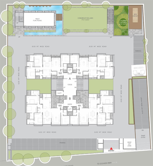 Master Plan of Aaryan Opulence in Ambli, Ahmedabad - Image 83668