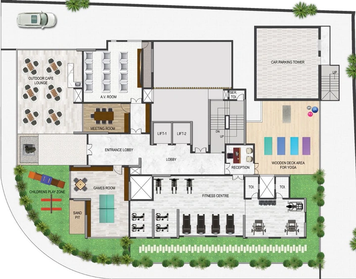 Master Plan of Platinum Avenue in Khar West, Mumbai - Image 26936