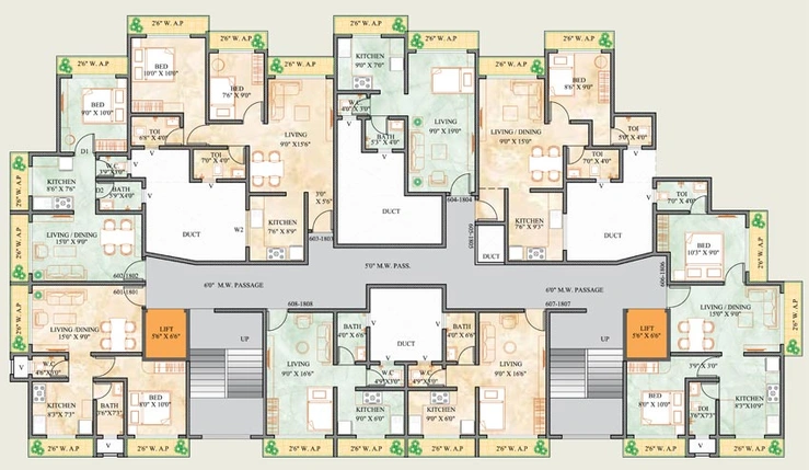 Floor Plan of Shivam Aai Chandika Hills in Naigaon East, Palghar - Image 87312