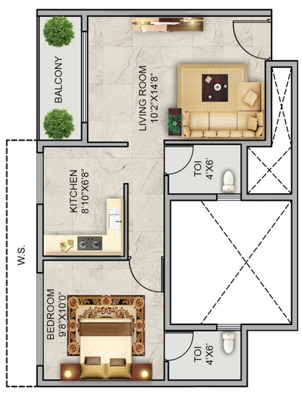 1 BHK Flat in Sai Shradha The Greens in Taloja, Navi Mumbai - Image 684011