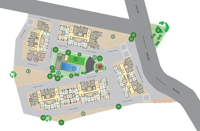 Master Plan of Sai Shradha The Greens in Taloja, Navi Mumbai - Image 99621