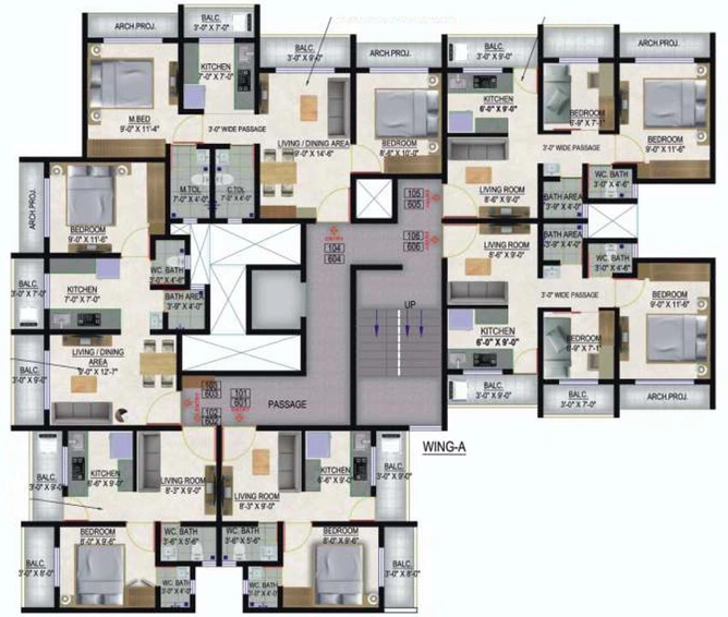 Floor Plan of Trinity Villa in Saphale West, Palghar - Image 86337