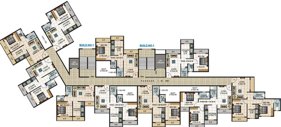 Floor Plan of Khatri Sparsh in Ambernath East, Thane - Image 168381