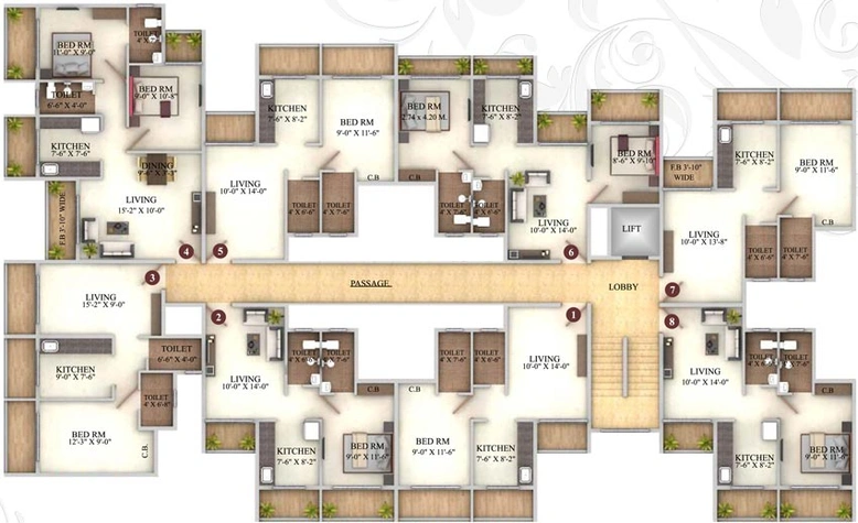 Floor Plan of Precious Harmony NX in Badlapur West, Thane - Image 87569