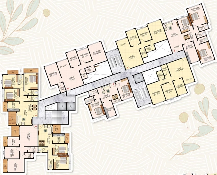 Floor Plan of Shreeji Landmark in Ambernath East, Thane - Image 168414