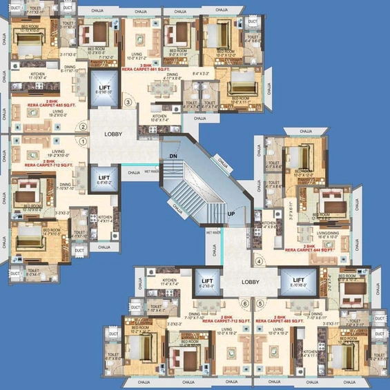 Floor Plan of Shreeji Paradise in Kandivali West, Mumbai - Image 83797