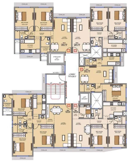 Floor Plan of Varad Heights in Chembur West, Mumbai - Image 83803