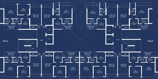 Floor Plan of Virtuoso Ananta in Mira Road East, Thane - Image 87383
