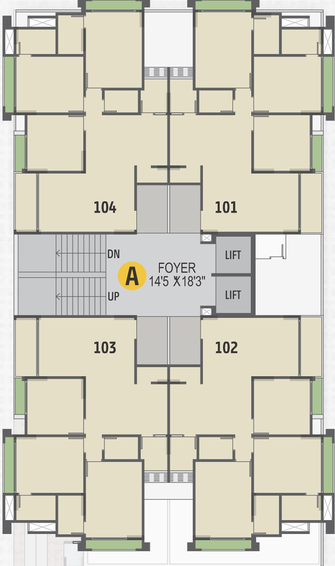 Floor Plan of Mount Alaya Heights in Chharodi, Ahmedabad - Image 122917