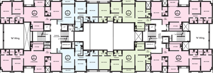 Floor Plan of AMJ Greens in Pimpri Chinchwad, Pune - Image 22814