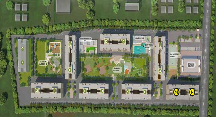 Master Plan of AMJ Greens in Pimpri Chinchwad, Pune - Image 22815