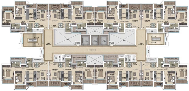 Floor Plan of Regency Anantam in Dombivli, Thane - Image 87464