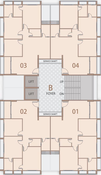 Floor Plan of Royal Living in Vaishnodevi Circle, Ahmedabad - Image 83951