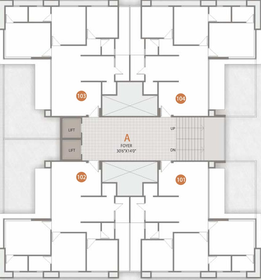 Floor Plan of Royal Ananta in Chandkheda, Ahmedabad - Image 83981