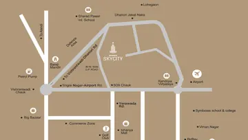 Location of Bramha Skycity - Image 22791