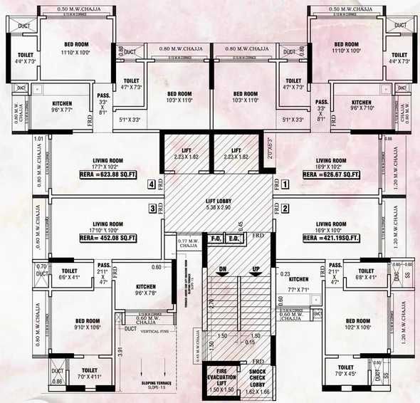 Floor Plan of Maa Laxmi Heights in Kandivali West, Mumbai - Image 86304