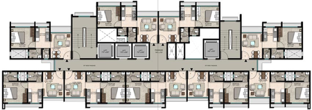 Floor Plan of Buddha Heights in Mira Road East, Thane - Image 87493