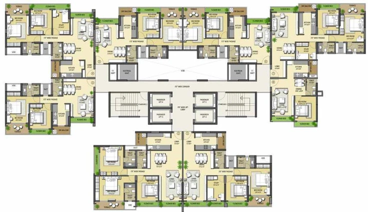 Floor Plan of West Metro Grande in Kalyan East, Thane - Image 87424