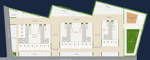 Master Plan of Hingora Halima Heights in Gabheni, Surat - Image 84111