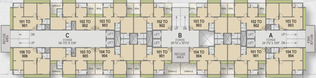 Floor Plan of Nishan Grace in Ranip, Ahmedabad - Image 84156