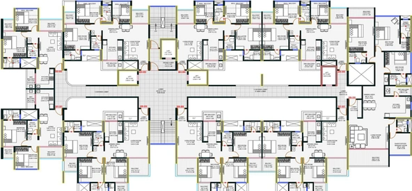 Floor Plan of Nirman Astoria Royals in Ravet, Pune - Image 91354