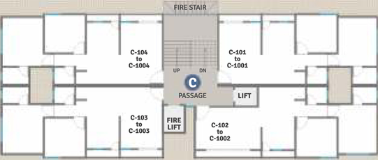 Floor Plan of Avaneesh Heights in Chhani, Vadodara - Image 85771