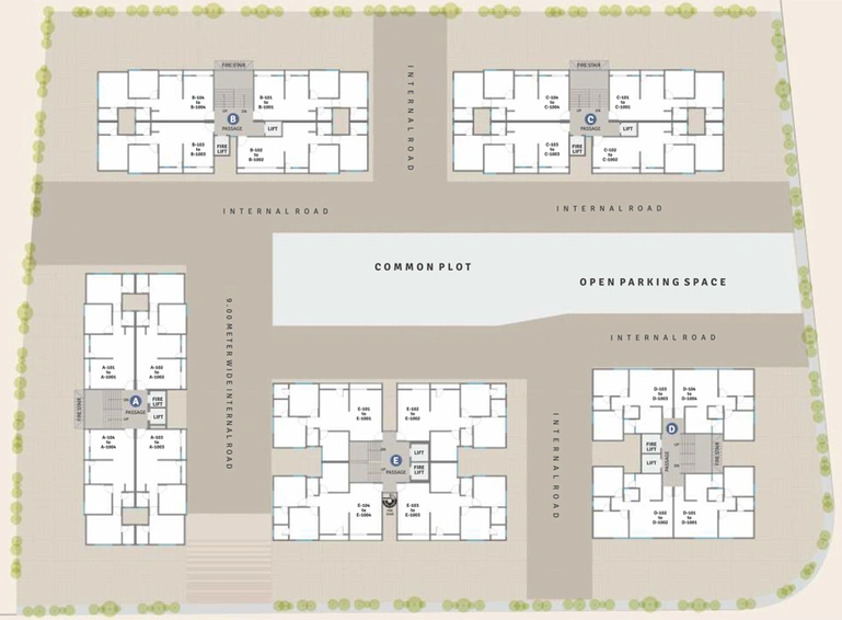 Master Plan of Avaneesh Heights in Chhani, Vadodara - Image 85772