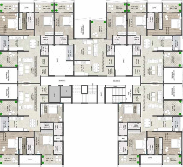 Floor Plan of Anika Essentia in Ghorpadi, Pune - Image 22669