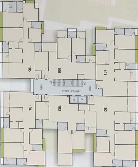 Floor Plan of Shree Jaldeep Vertex in Ambli, Ahmedabad - Image 89752