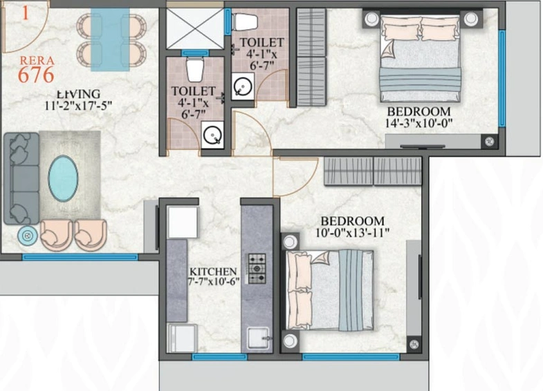 2 BHK Flat in Amar Shree Krupa in Borivali East, Mumbai - Image 639160
