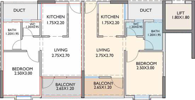 Floor Plan of Magarpatta Madhuvan in Mohammed Wadi, Pune - Image 22926