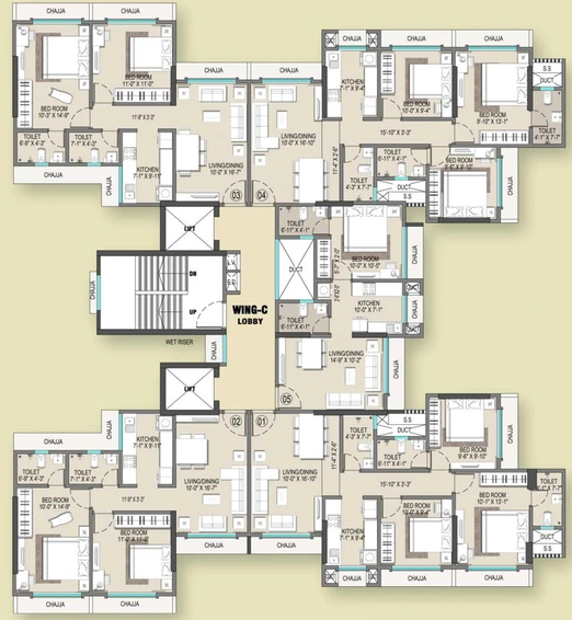 Floor Plan of Alpine Primo in Andheri West, Mumbai - Image 87058