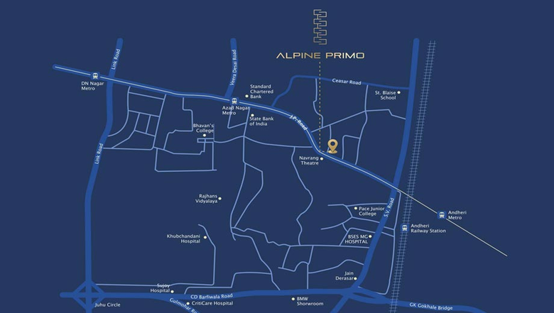 Location of Alpine Primo in Andheri West, Mumbai - Image 87057