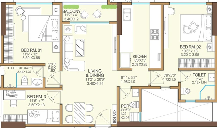2 BHK Flat in Vikas 11 in Mulund West, Mumbai - Image 642358