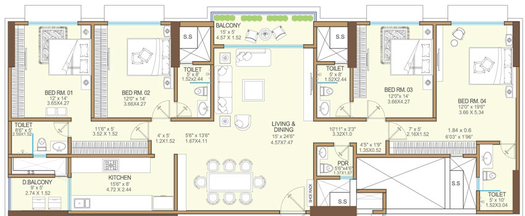 4 BHK Flat in Vikas 11 in Mulund West, Mumbai - Image 642361