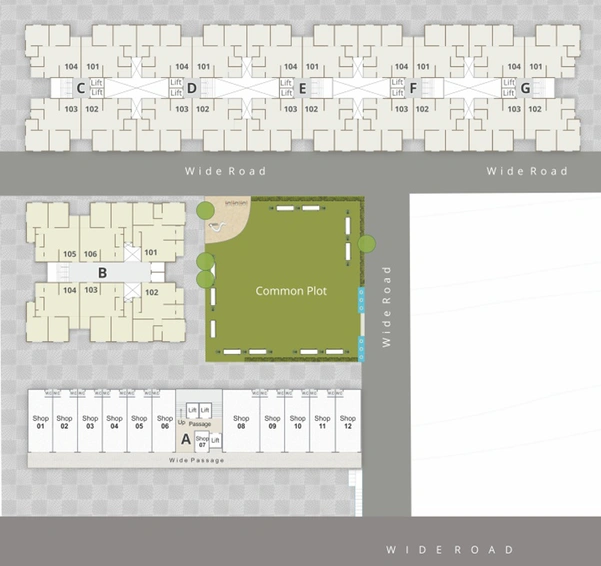 Master Plan of Zillion Sparsh in Tarsali, Vadodara - Image 84293
