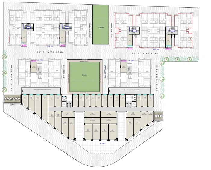Master Plan of Shukan Bhavya Resiplaza in UNN, Surat - Image 86241